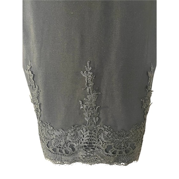 Haute Monde Embroider Embellished Black Dress, Size S - Picture 7 of 7